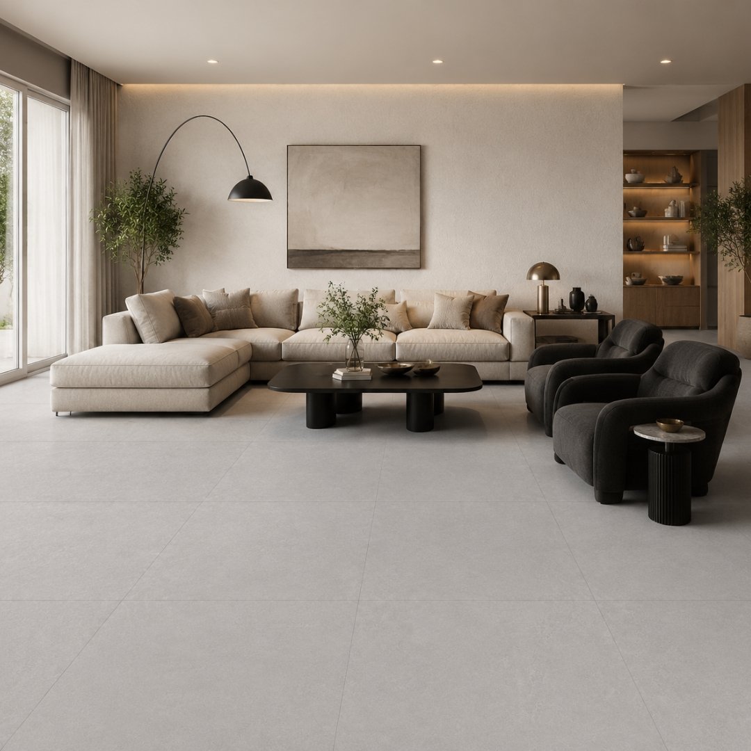 AL 1516 Plain and texture Living Area Tiles - My Home Studio